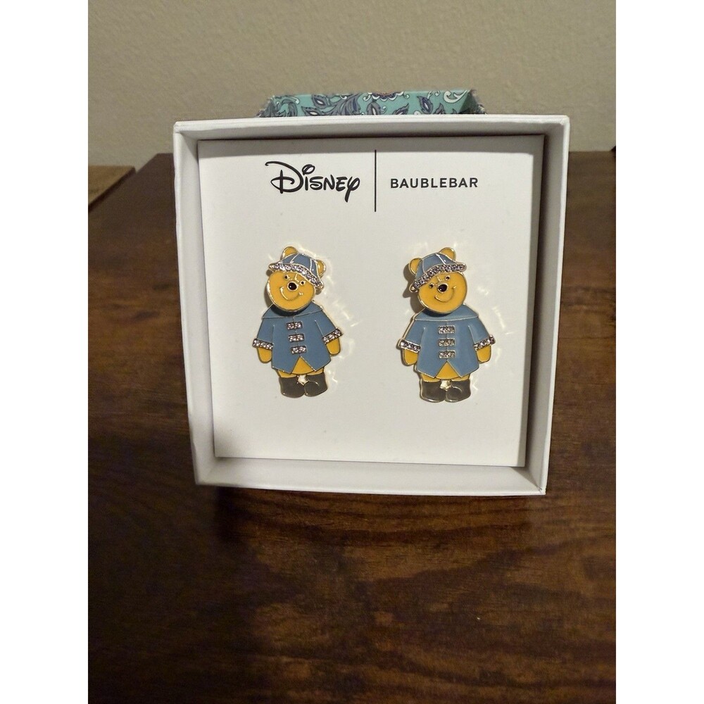 Baublebar + Disney - Winnie The Pooh Raincoat Earrings - New